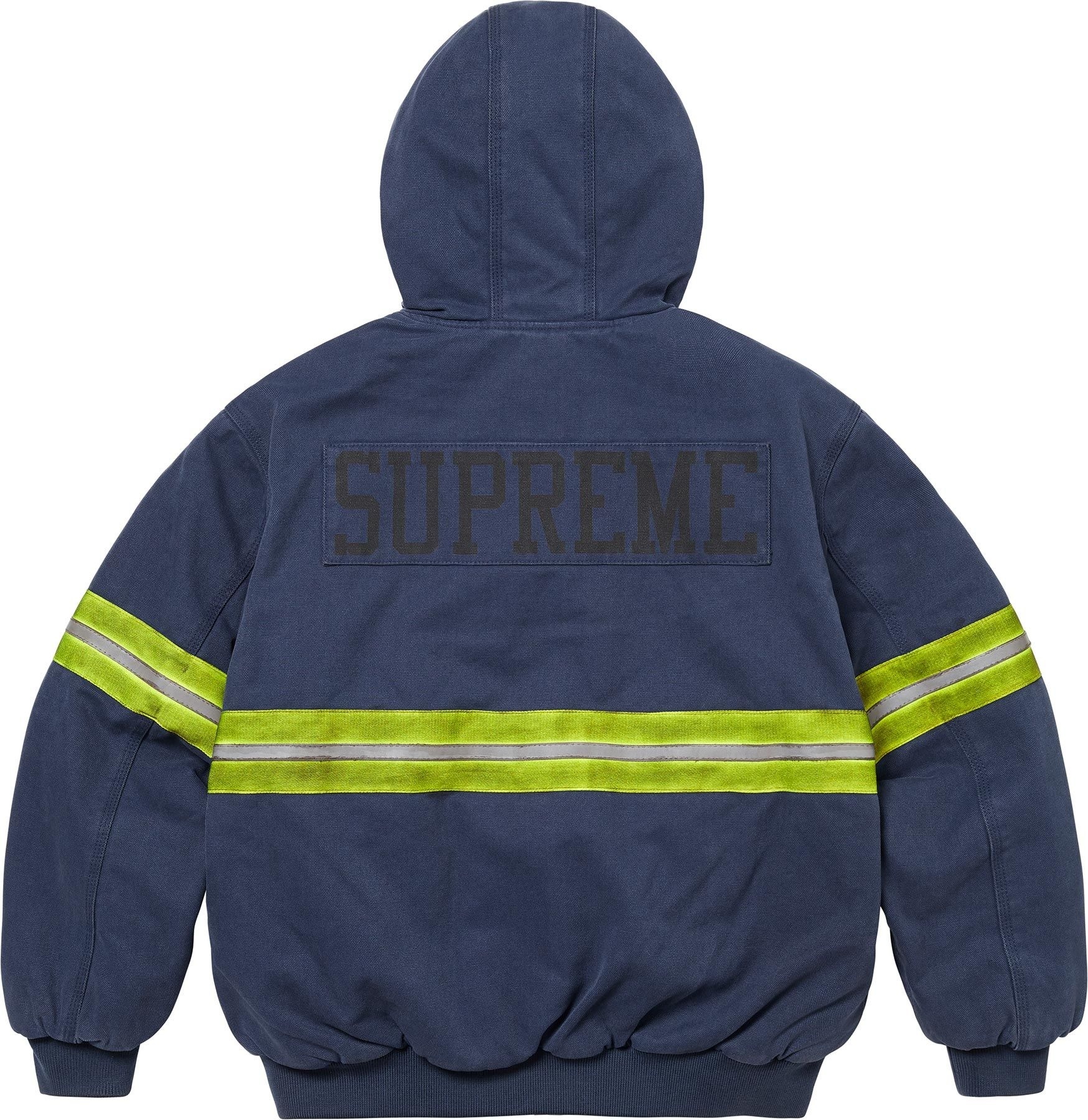 Reflective Stripe Hooded Work Jacket view 12